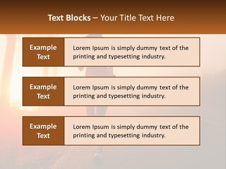 A Woman Running Down A Road With The Sun Setting In The Background PowerPoint Template