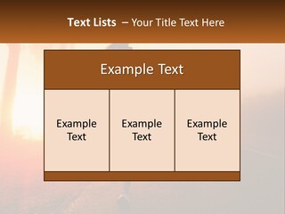 A Woman Running Down A Road With The Sun Setting In The Background PowerPoint Template