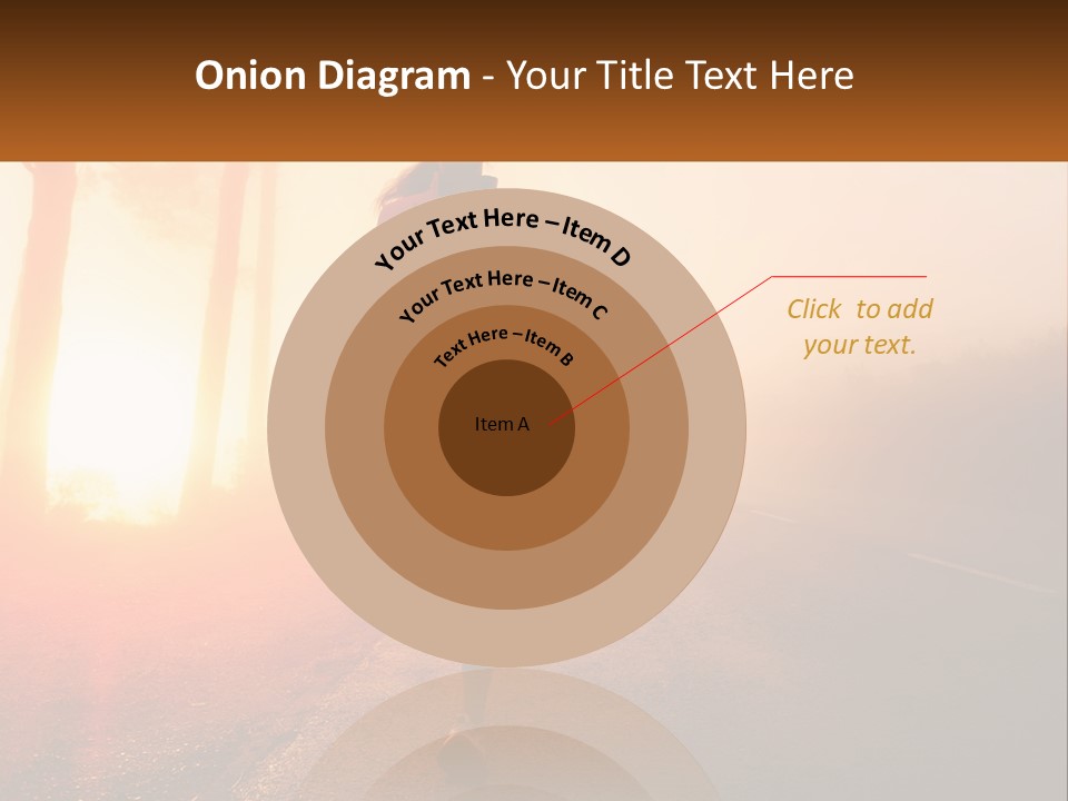 A Woman Running Down A Road With The Sun Setting In The Background PowerPoint Template