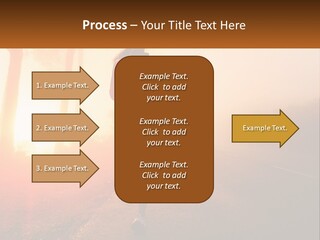 A Woman Running Down A Road With The Sun Setting In The Background PowerPoint Template