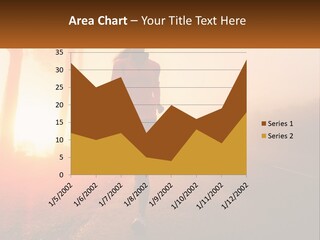 A Woman Running Down A Road With The Sun Setting In The Background PowerPoint Template