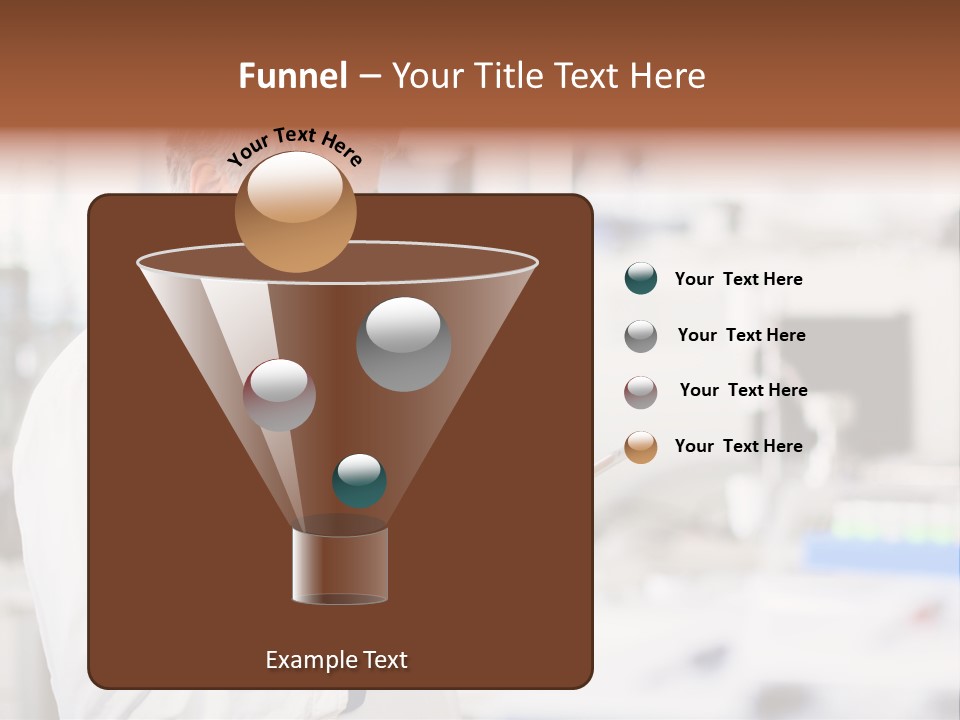 A Man In A White Lab Coat Holding A Clipboard PowerPoint Template