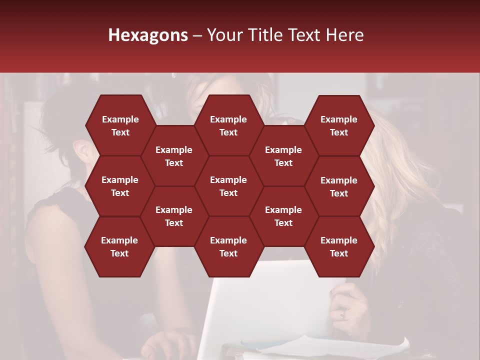 Three Young Women Looking At A Laptop Screen PowerPoint Template