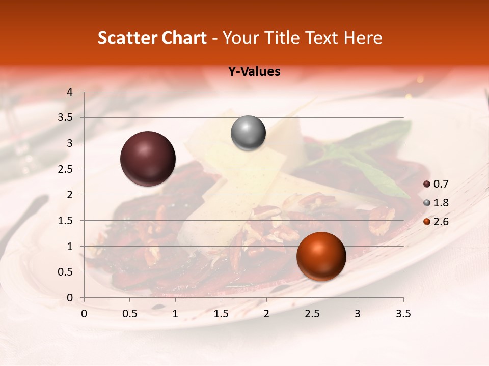 A Plate Of Food On A Table With A Knife And Fork PowerPoint Template