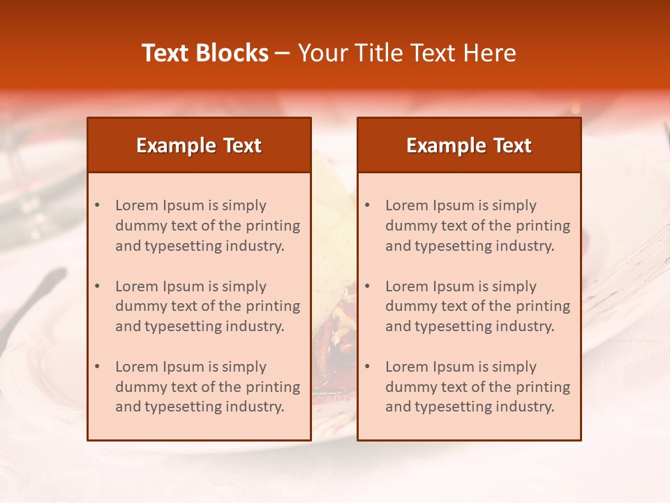 A Plate Of Food On A Table With A Knife And Fork PowerPoint Template