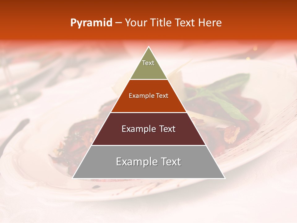 A Plate Of Food On A Table With A Knife And Fork PowerPoint Template
