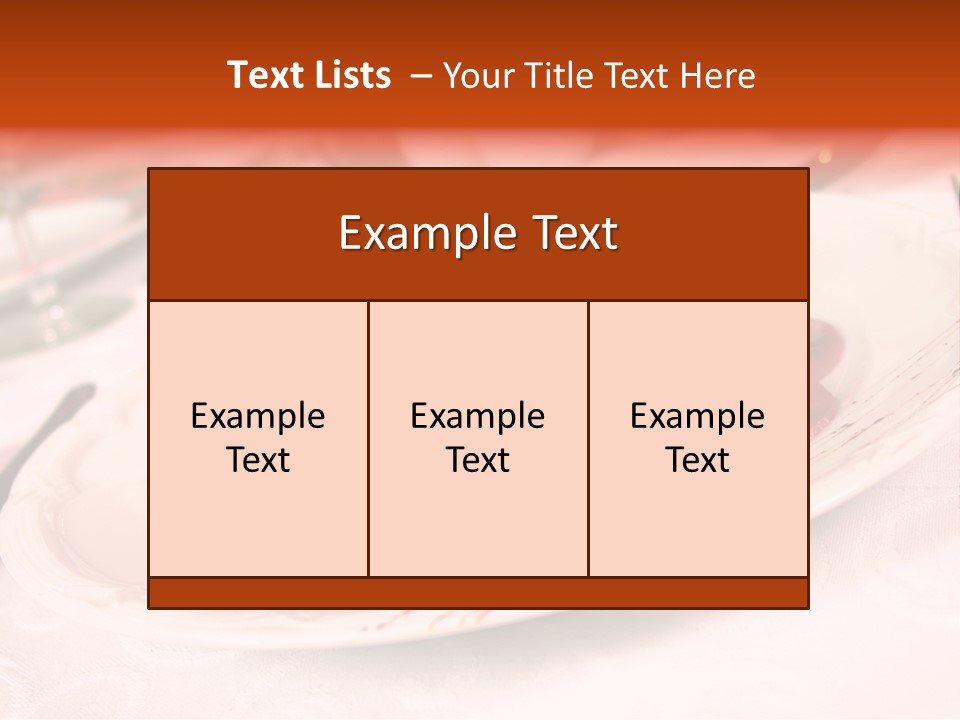 A Plate Of Food On A Table With A Knife And Fork PowerPoint Template