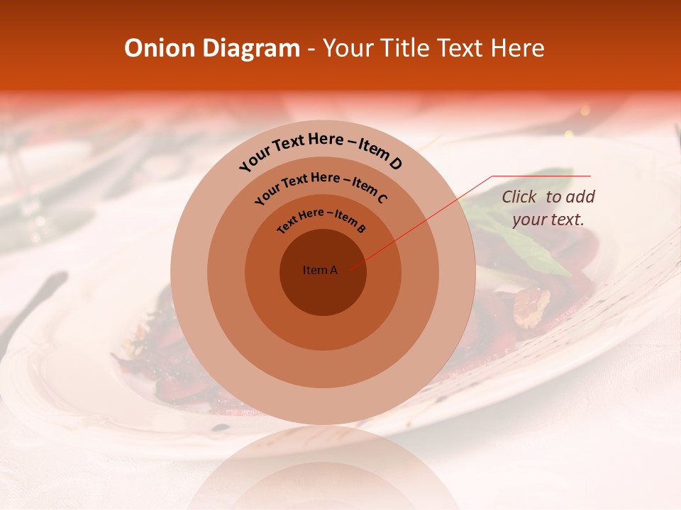 A Plate Of Food On A Table With A Knife And Fork PowerPoint Template