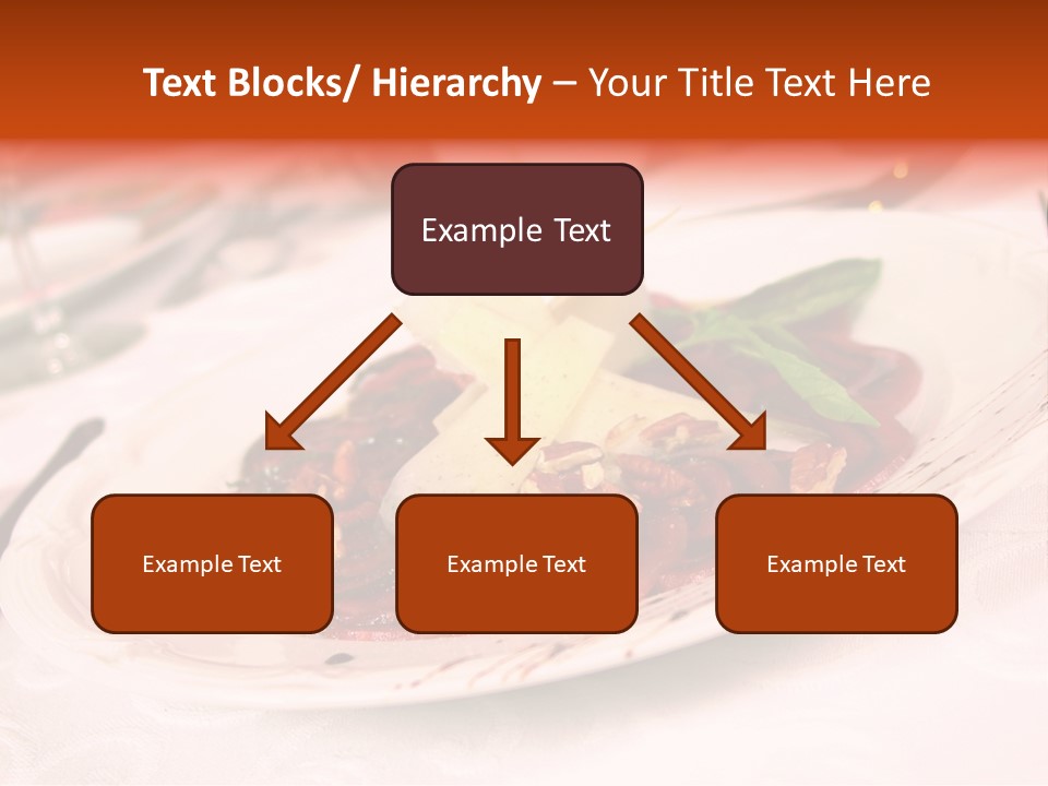 A Plate Of Food On A Table With A Knife And Fork PowerPoint Template