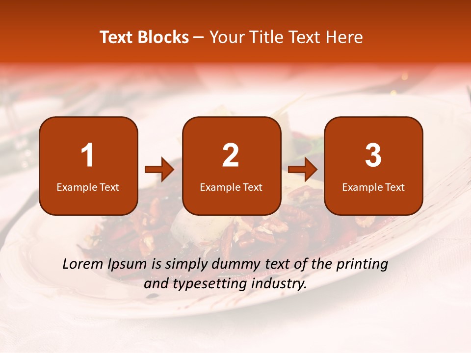 A Plate Of Food On A Table With A Knife And Fork PowerPoint Template