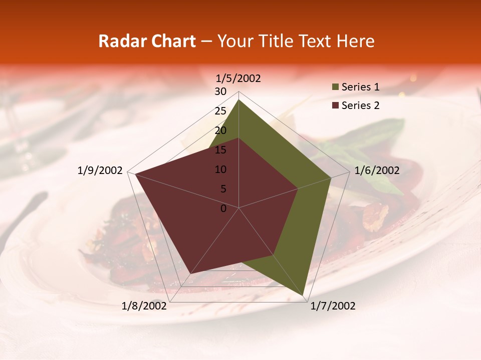 A Plate Of Food On A Table With A Knife And Fork PowerPoint Template