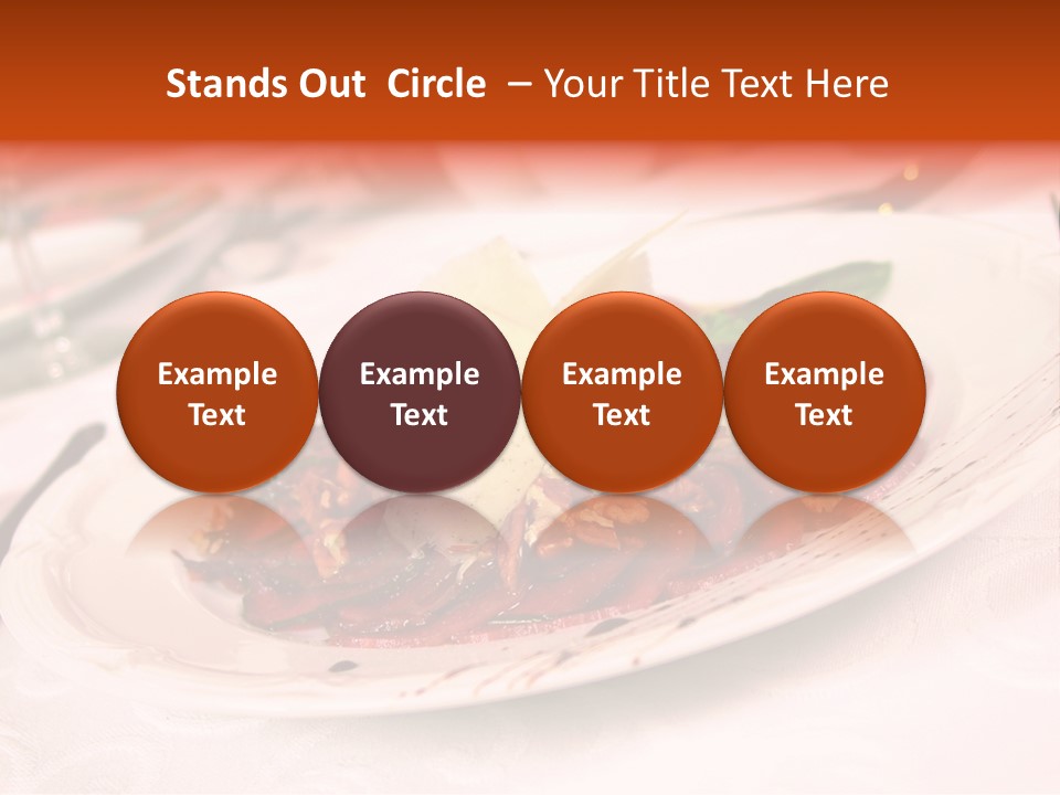 A Plate Of Food On A Table With A Knife And Fork PowerPoint Template