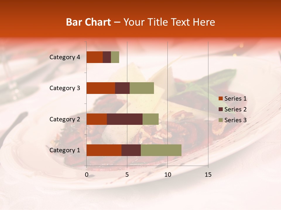 A Plate Of Food On A Table With A Knife And Fork PowerPoint Template