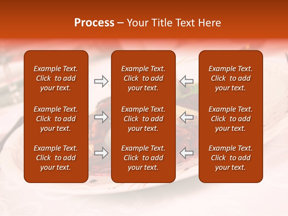 A Plate Of Food On A Table With A Knife And Fork PowerPoint Template