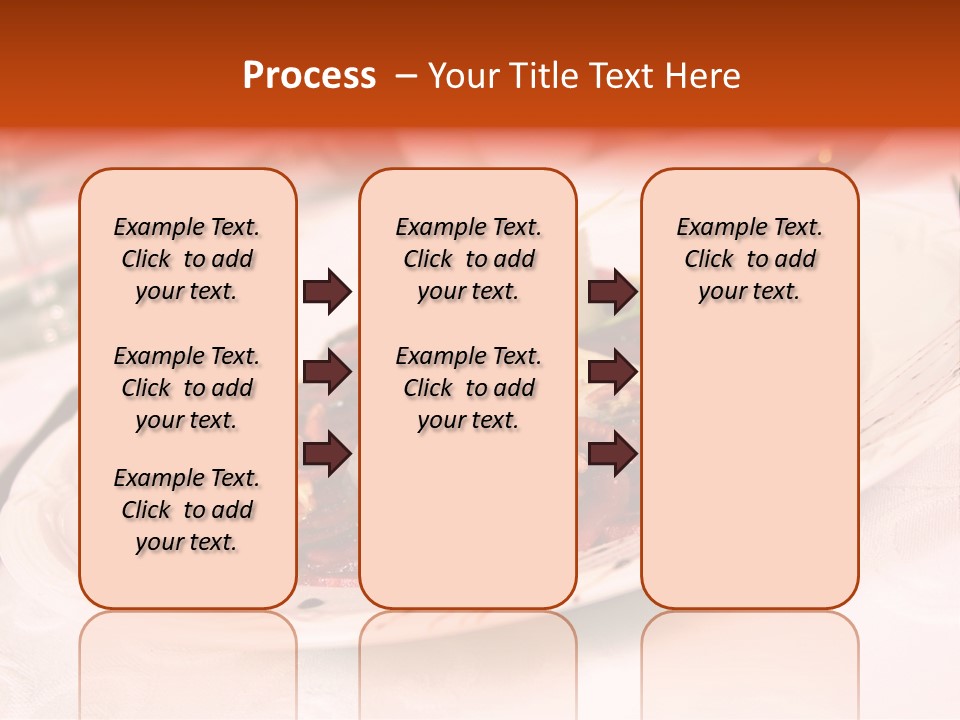 A Plate Of Food On A Table With A Knife And Fork PowerPoint Template