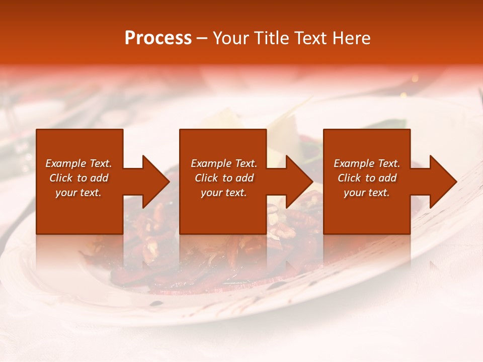 A Plate Of Food On A Table With A Knife And Fork PowerPoint Template