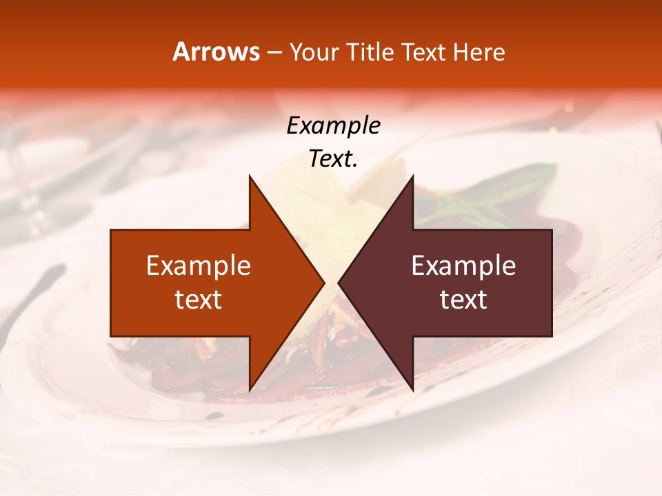 A Plate Of Food On A Table With A Knife And Fork PowerPoint Template