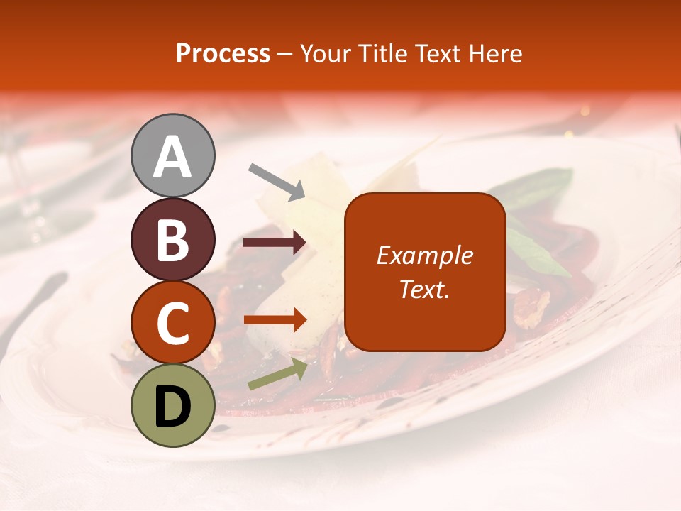 A Plate Of Food On A Table With A Knife And Fork PowerPoint Template