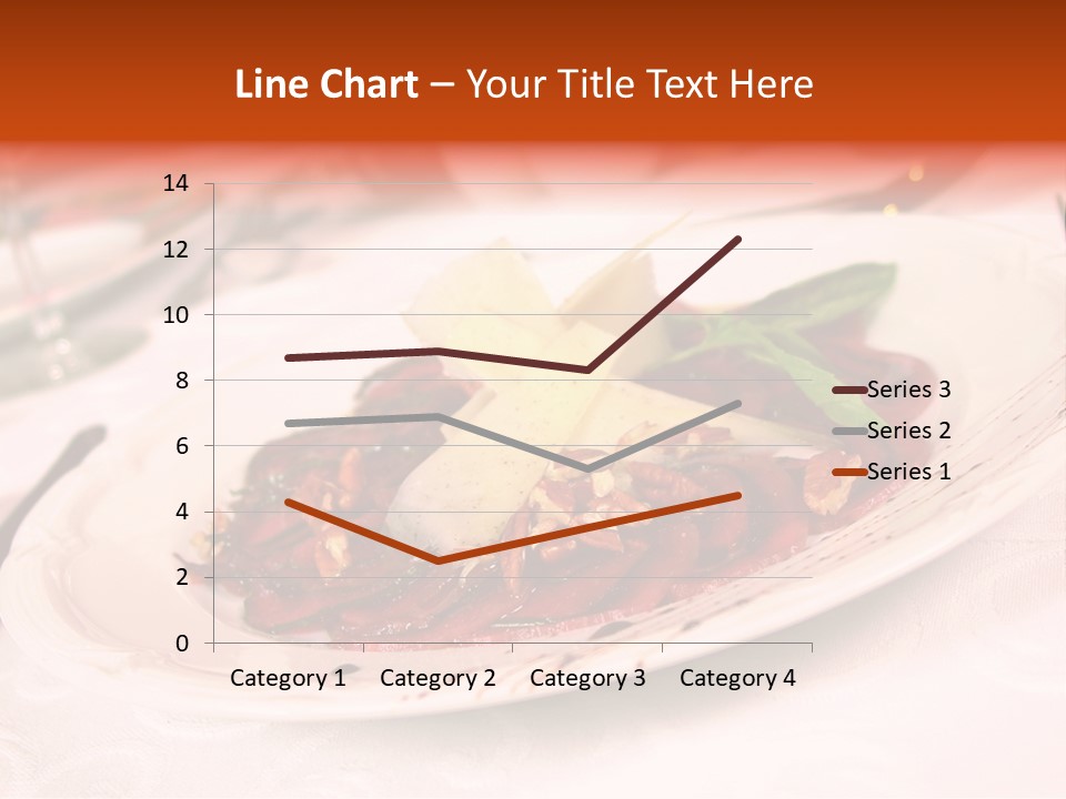 A Plate Of Food On A Table With A Knife And Fork PowerPoint Template