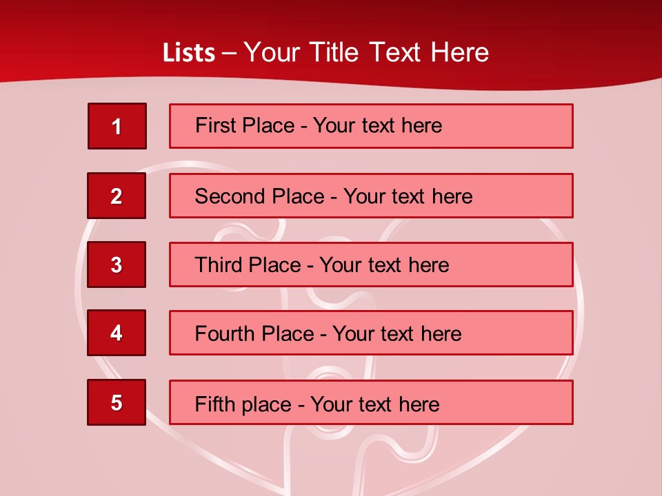 A Heart Shaped Puzzle Piece On A Red Background PowerPoint Template