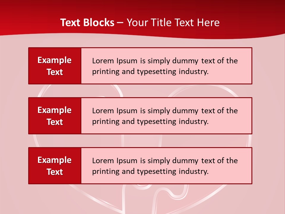 A Heart Shaped Puzzle Piece On A Red Background PowerPoint Template