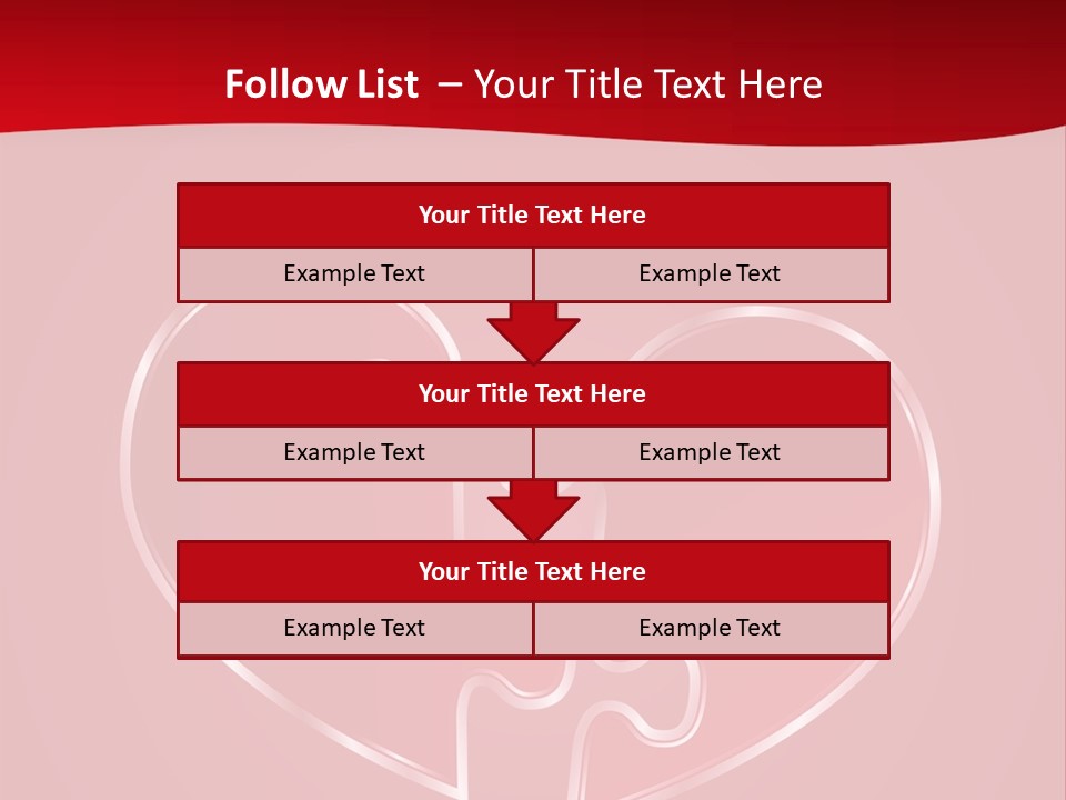 A Heart Shaped Puzzle Piece On A Red Background PowerPoint Template