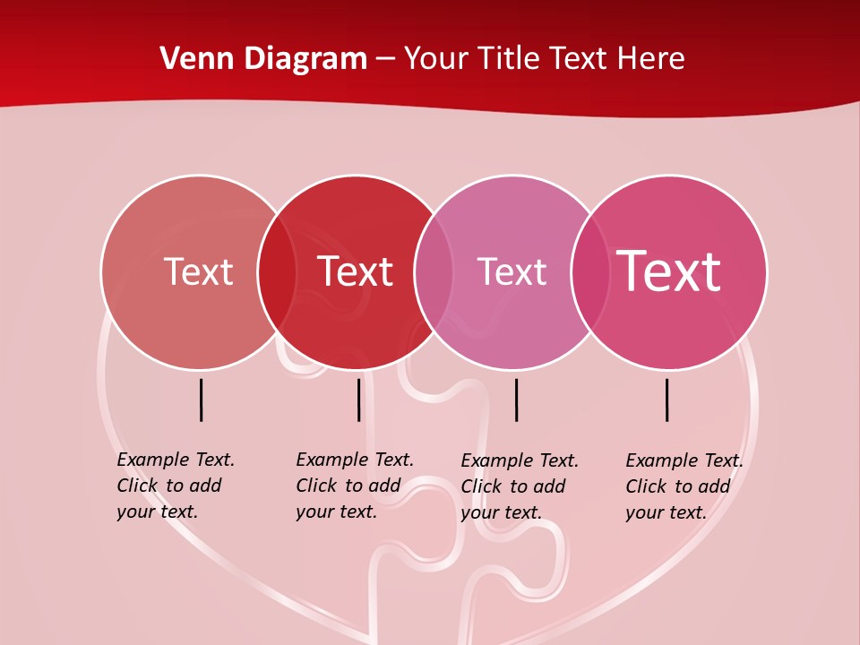 A Heart Shaped Puzzle Piece On A Red Background PowerPoint Template