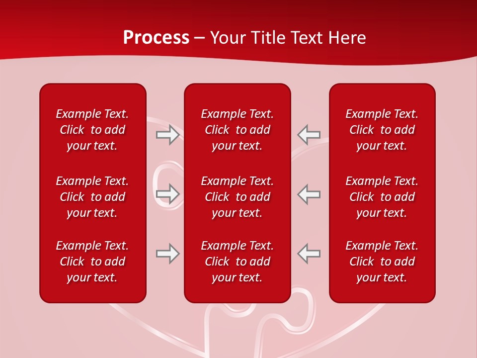 A Heart Shaped Puzzle Piece On A Red Background PowerPoint Template