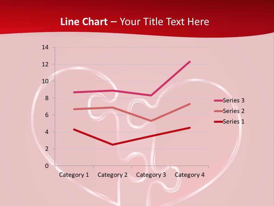 A Heart Shaped Puzzle Piece On A Red Background PowerPoint Template