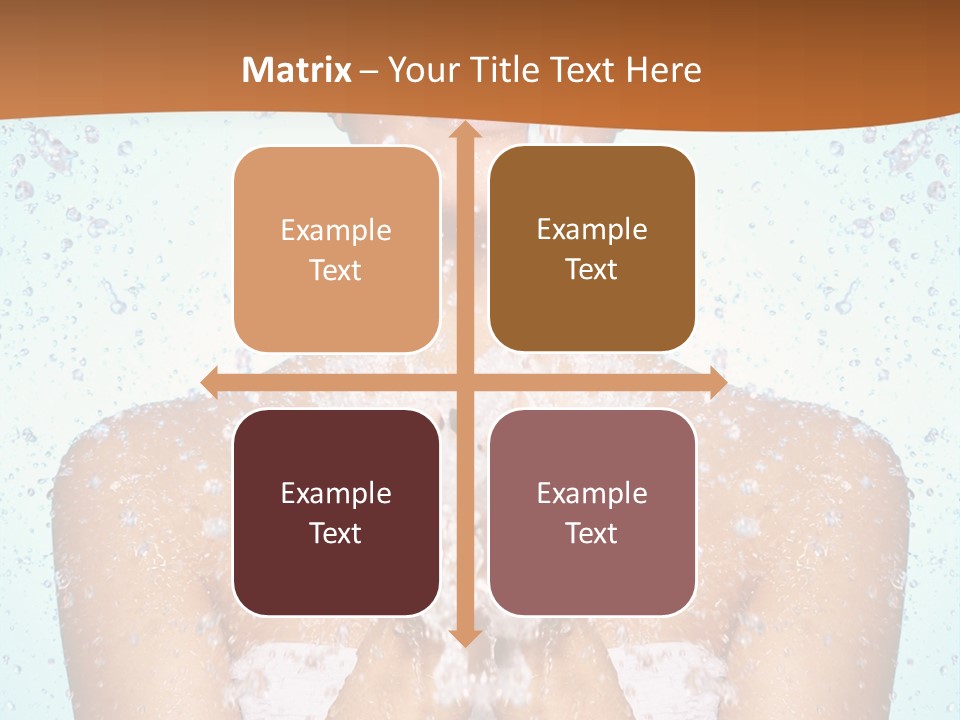 A Woman Washing Her Face With Water From A Faucet PowerPoint Template