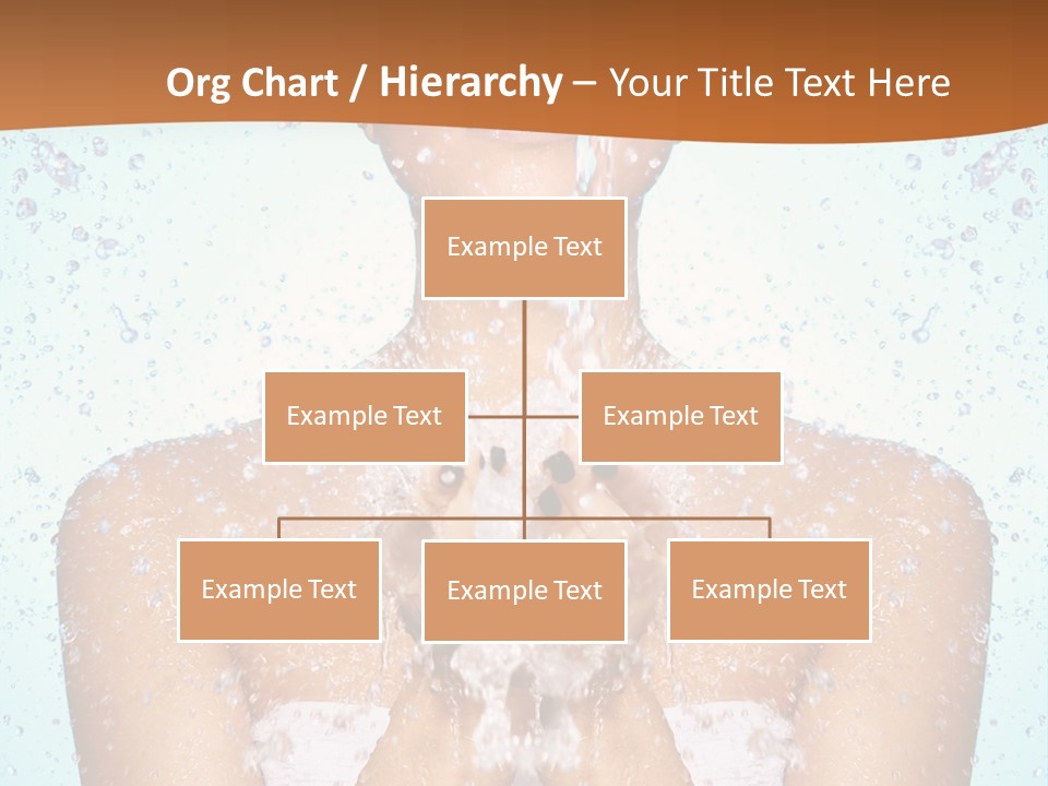 A Woman Washing Her Face With Water From A Faucet PowerPoint Template