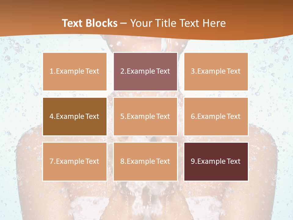 A Woman Washing Her Face With Water From A Faucet PowerPoint Template