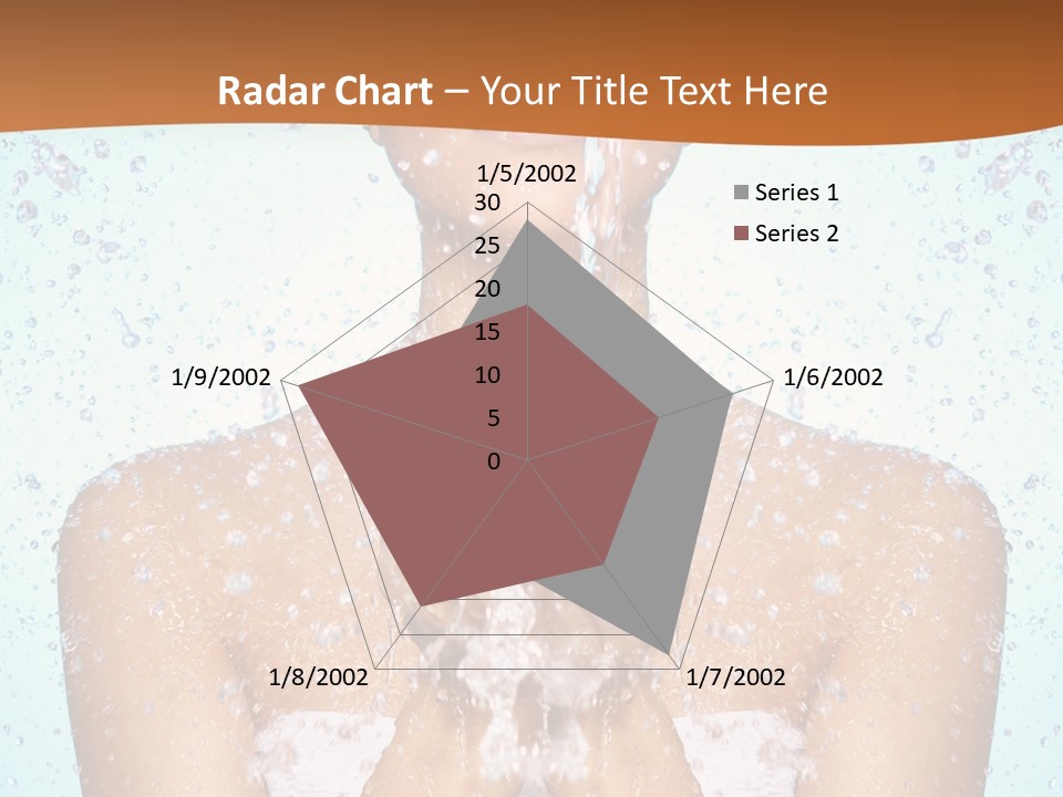 A Woman Washing Her Face With Water From A Faucet PowerPoint Template