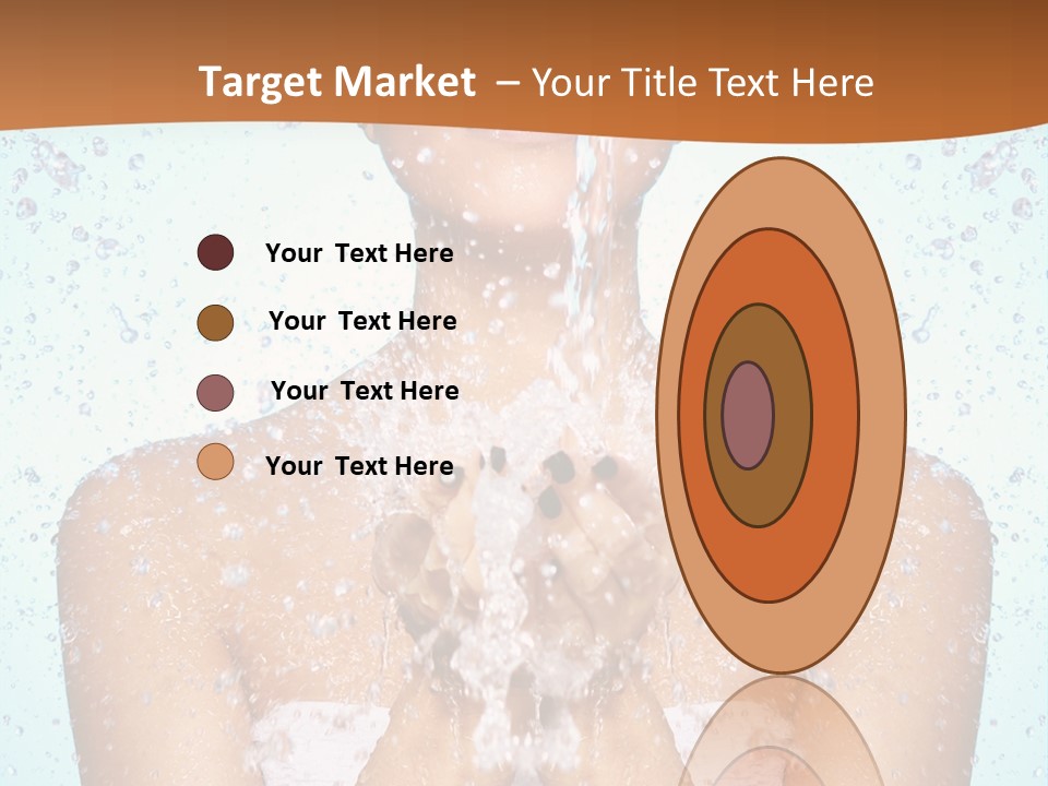 A Woman Washing Her Face With Water From A Faucet PowerPoint Template