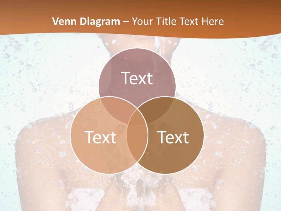 A Woman Washing Her Face With Water From A Faucet PowerPoint Template