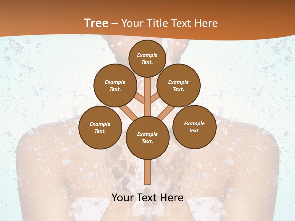 A Woman Washing Her Face With Water From A Faucet PowerPoint Template