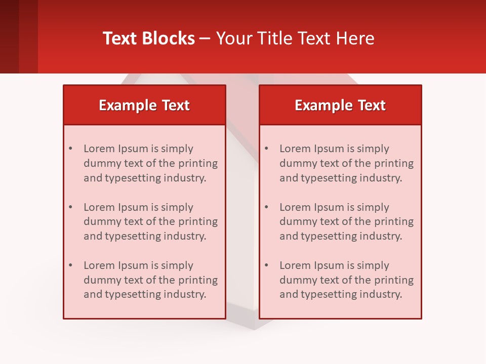 A White House With A Red Roof And A Red Banner PowerPoint Template