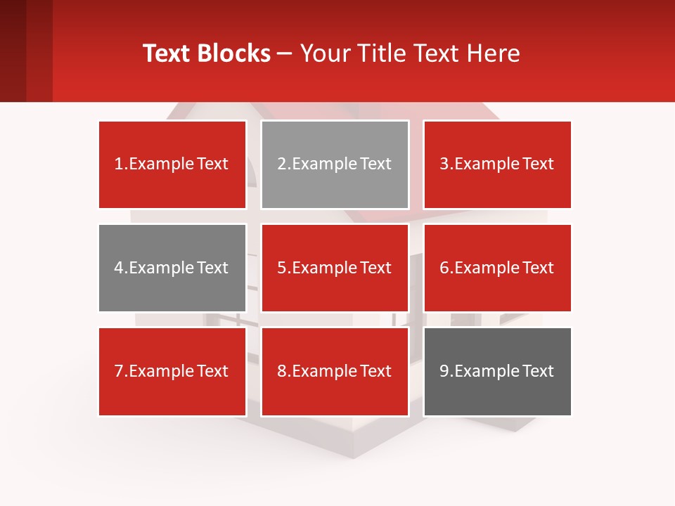 A White House With A Red Roof And A Red Banner PowerPoint Template