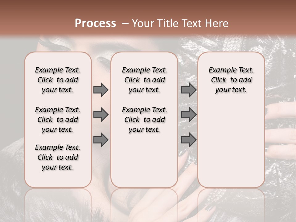 A Woman In A Fur Coat Holding A Purse PowerPoint Template