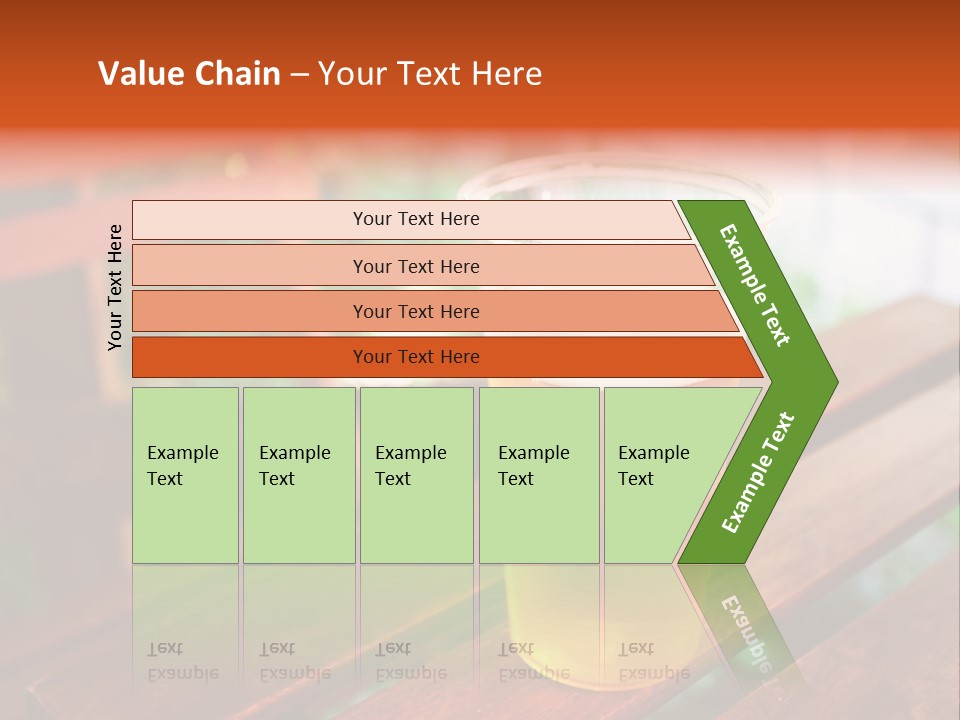 A Glass Of Beer Sitting On Top Of A Wooden Table PowerPoint Template