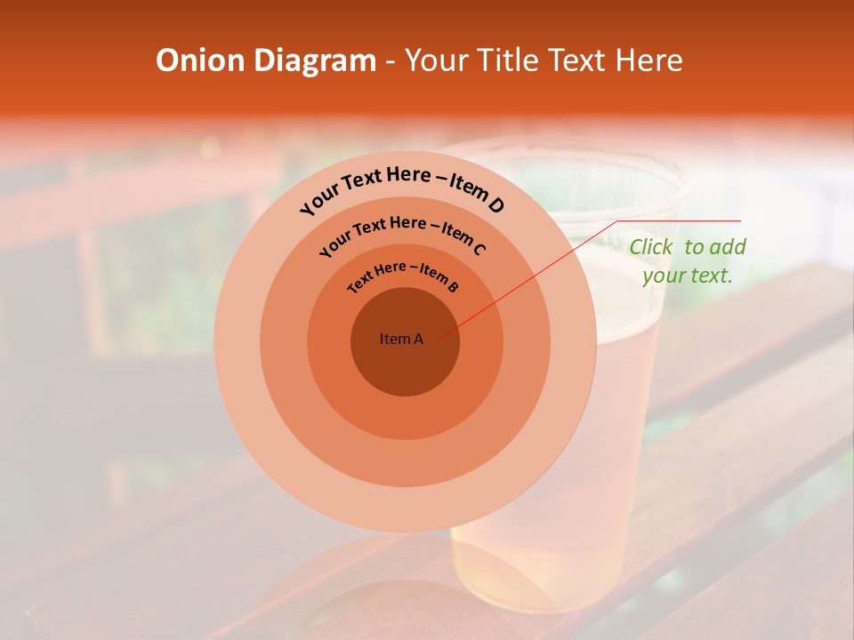 A Glass Of Beer Sitting On Top Of A Wooden Table PowerPoint Template