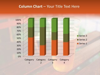 A Glass Of Beer Sitting On Top Of A Wooden Table PowerPoint Template