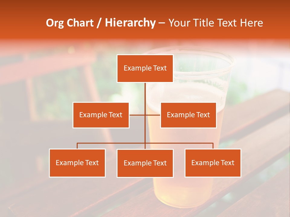 A Glass Of Beer Sitting On Top Of A Wooden Table PowerPoint Template