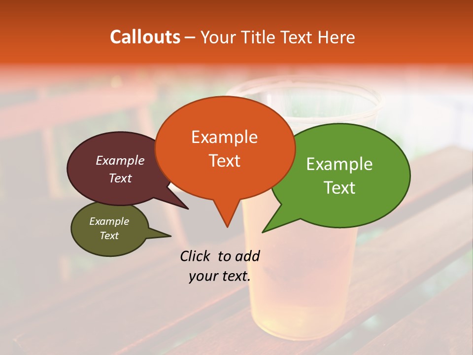 A Glass Of Beer Sitting On Top Of A Wooden Table PowerPoint Template