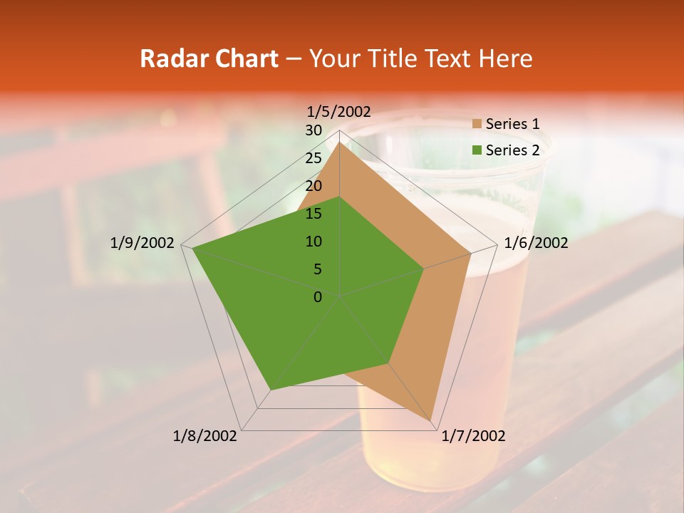 A Glass Of Beer Sitting On Top Of A Wooden Table PowerPoint Template