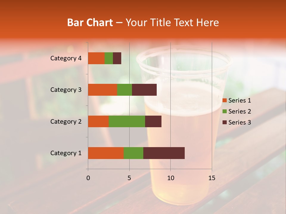 A Glass Of Beer Sitting On Top Of A Wooden Table PowerPoint Template