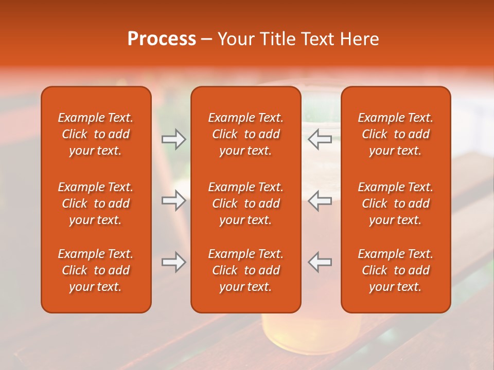 A Glass Of Beer Sitting On Top Of A Wooden Table PowerPoint Template