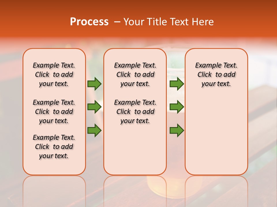 A Glass Of Beer Sitting On Top Of A Wooden Table PowerPoint Template