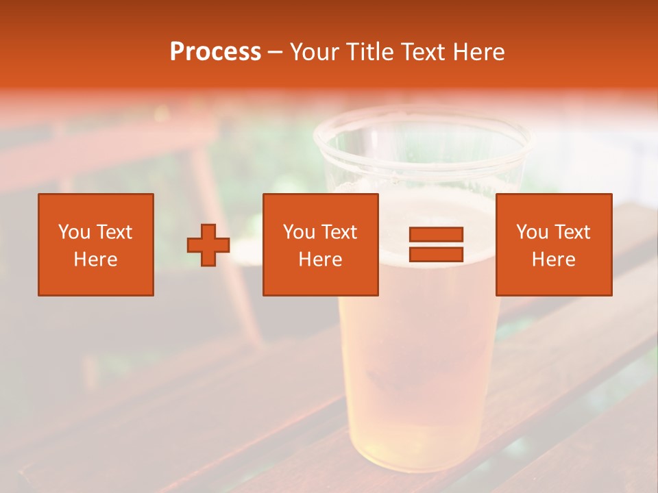 A Glass Of Beer Sitting On Top Of A Wooden Table PowerPoint Template
