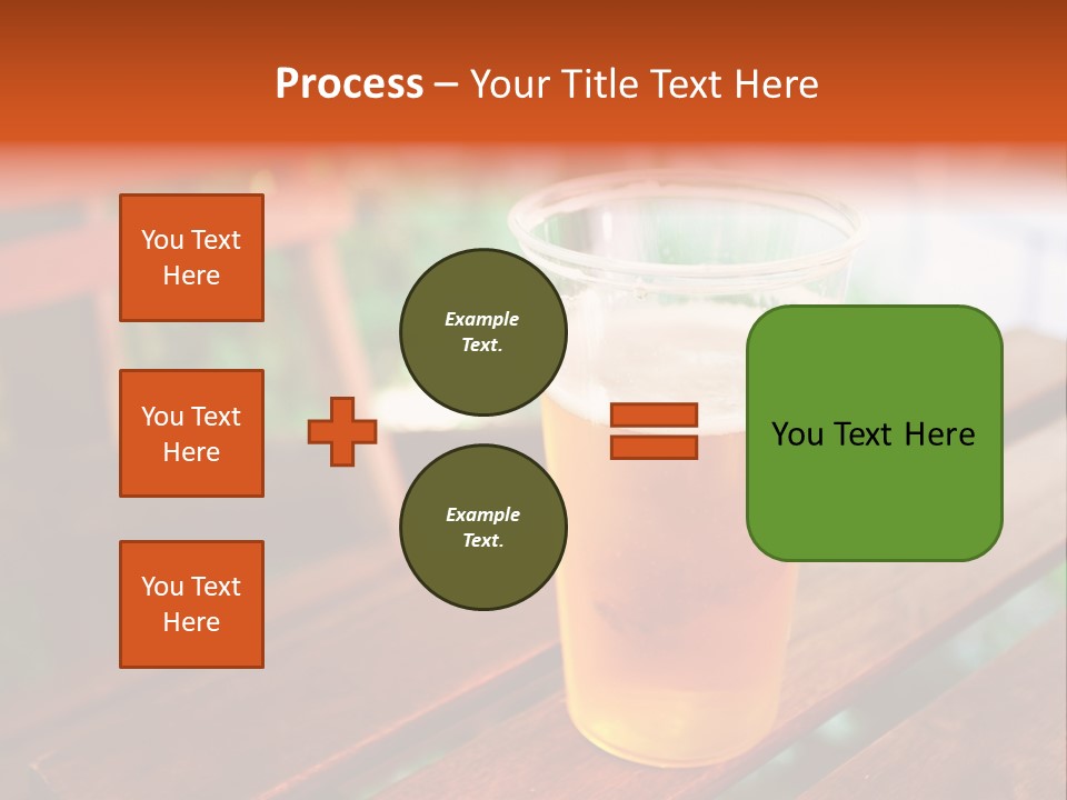 A Glass Of Beer Sitting On Top Of A Wooden Table PowerPoint Template